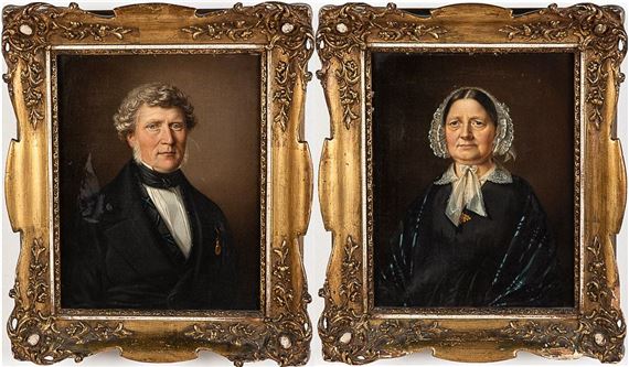 Pair of Portraits by Swedish School, 19th Century