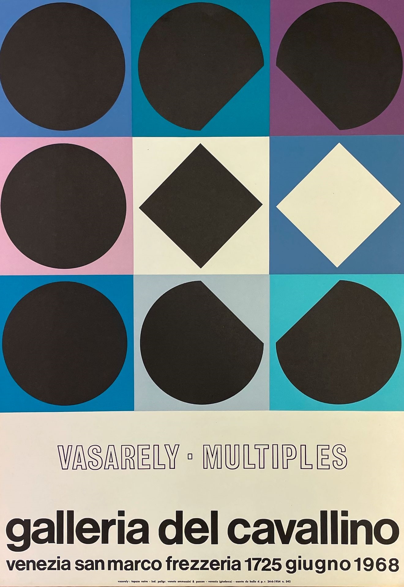 Poster by Victor Vasarely, 1968