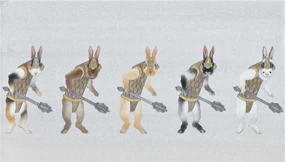 Shuntaro Kubo | Infantryman (Rabbit x 5) (2009) | MutualArt