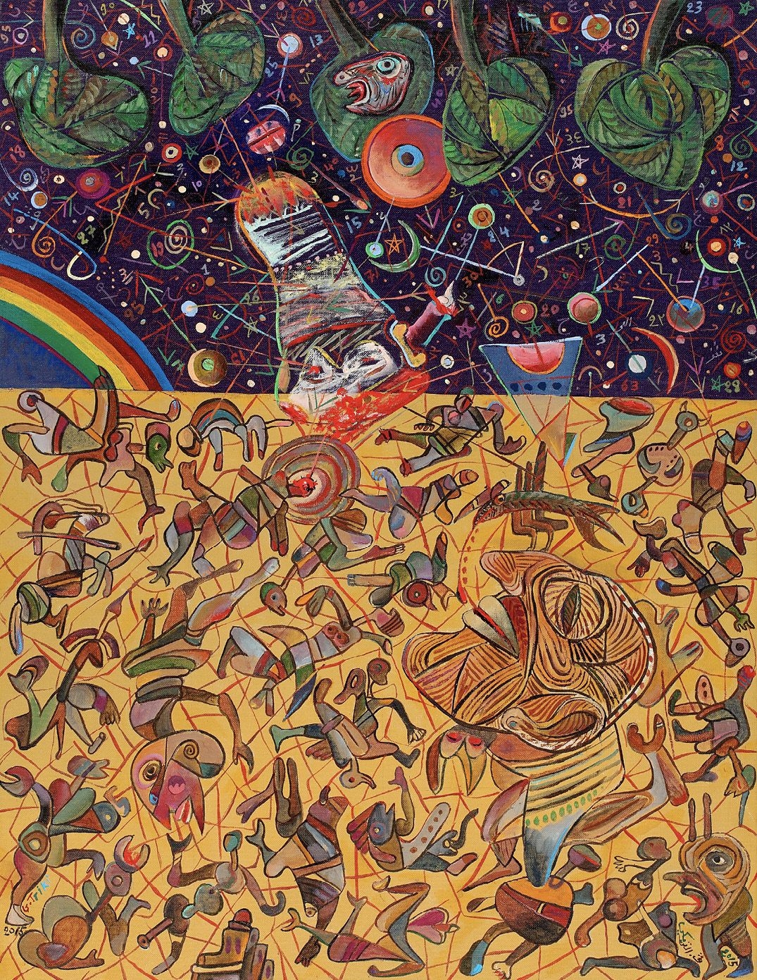 Artwork by Gouider Triki, LE SILENCE, Made of oil on canvas