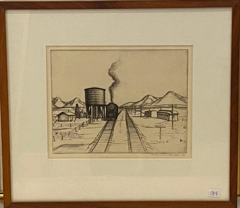 Andrew Butler | Oncoming train (1930) | MutualArt