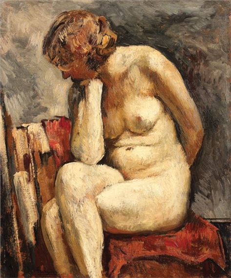Nude in the workshop by Ion Theodorescu Sion, 1931