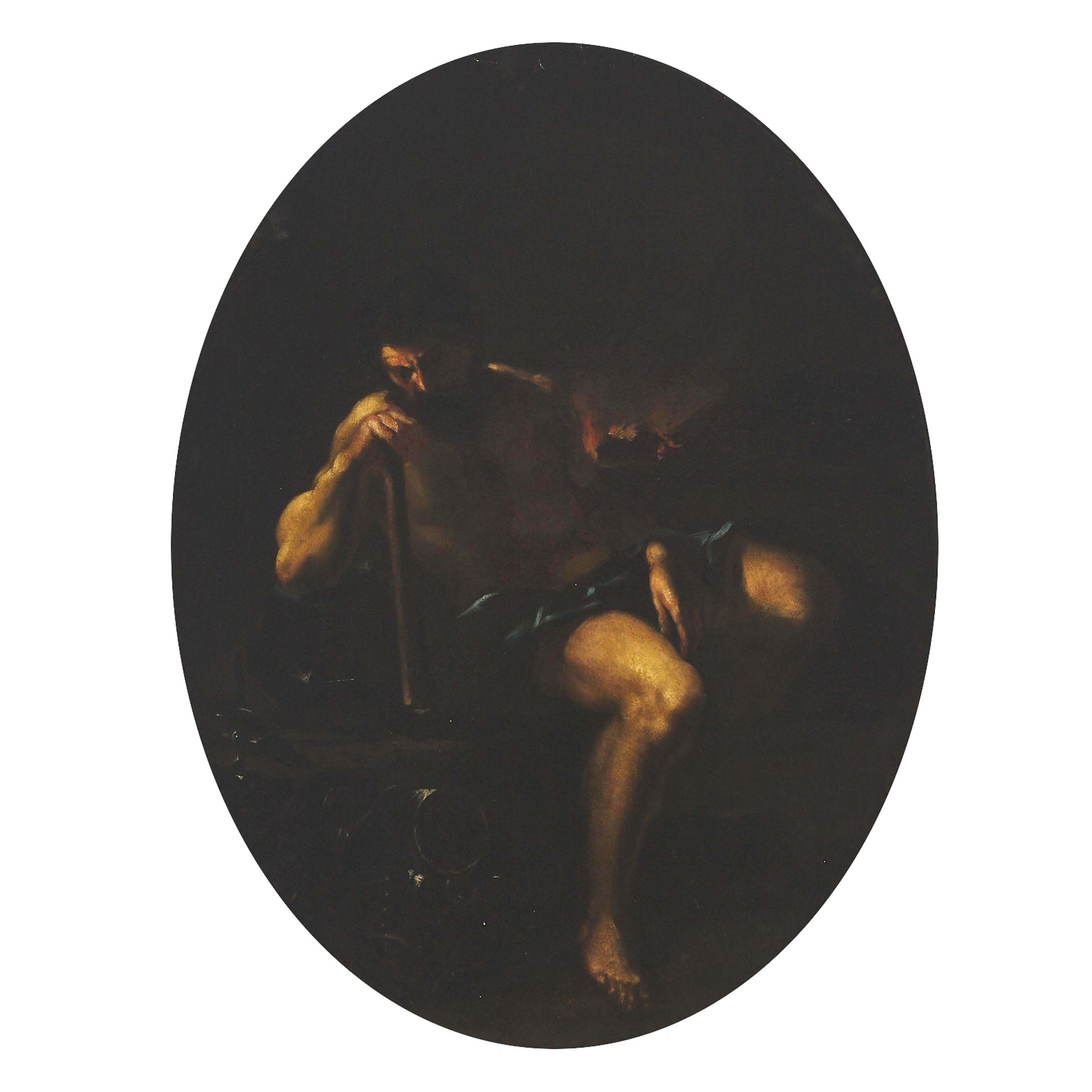 Jusepe de Ribera | SAINT PAUL THE HERMIT IN THE WILDERNESS | MutualArt