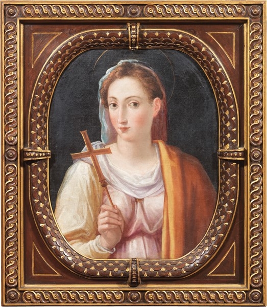 Artwork by Giovanni Maria Butteri, Santa Margherita, Made of Thin oil on canvas