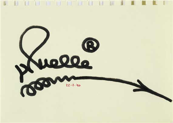 Tag / firma by Juan Carlos Argüello, 1990