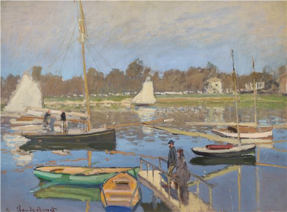Le bassin d'Argenteuil by Claude Monet, Painted in 1874