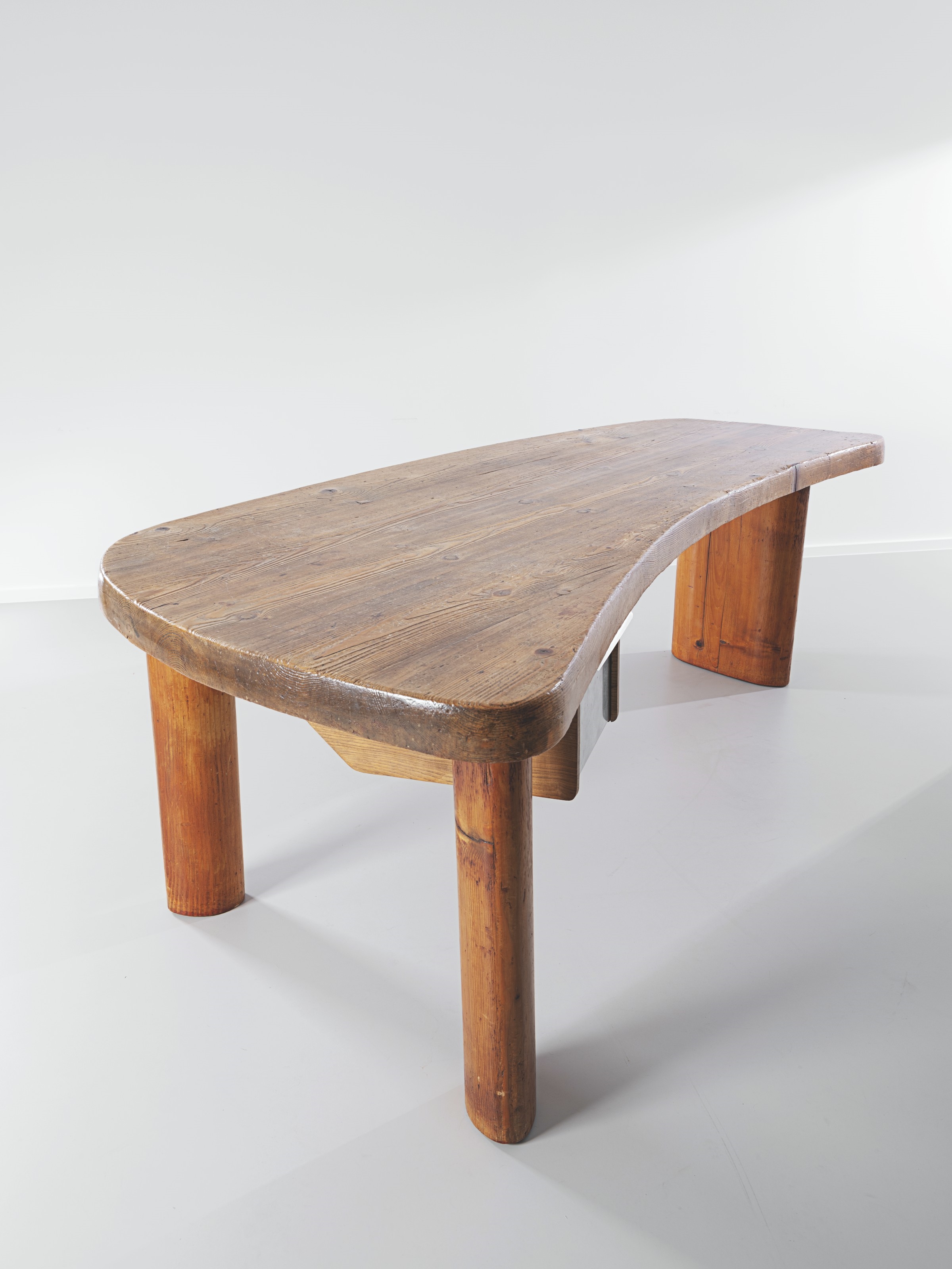 Forme Libre” Desk, cherry wood, circa 1962, Charlotte Perriand, Galerie  Arcanes