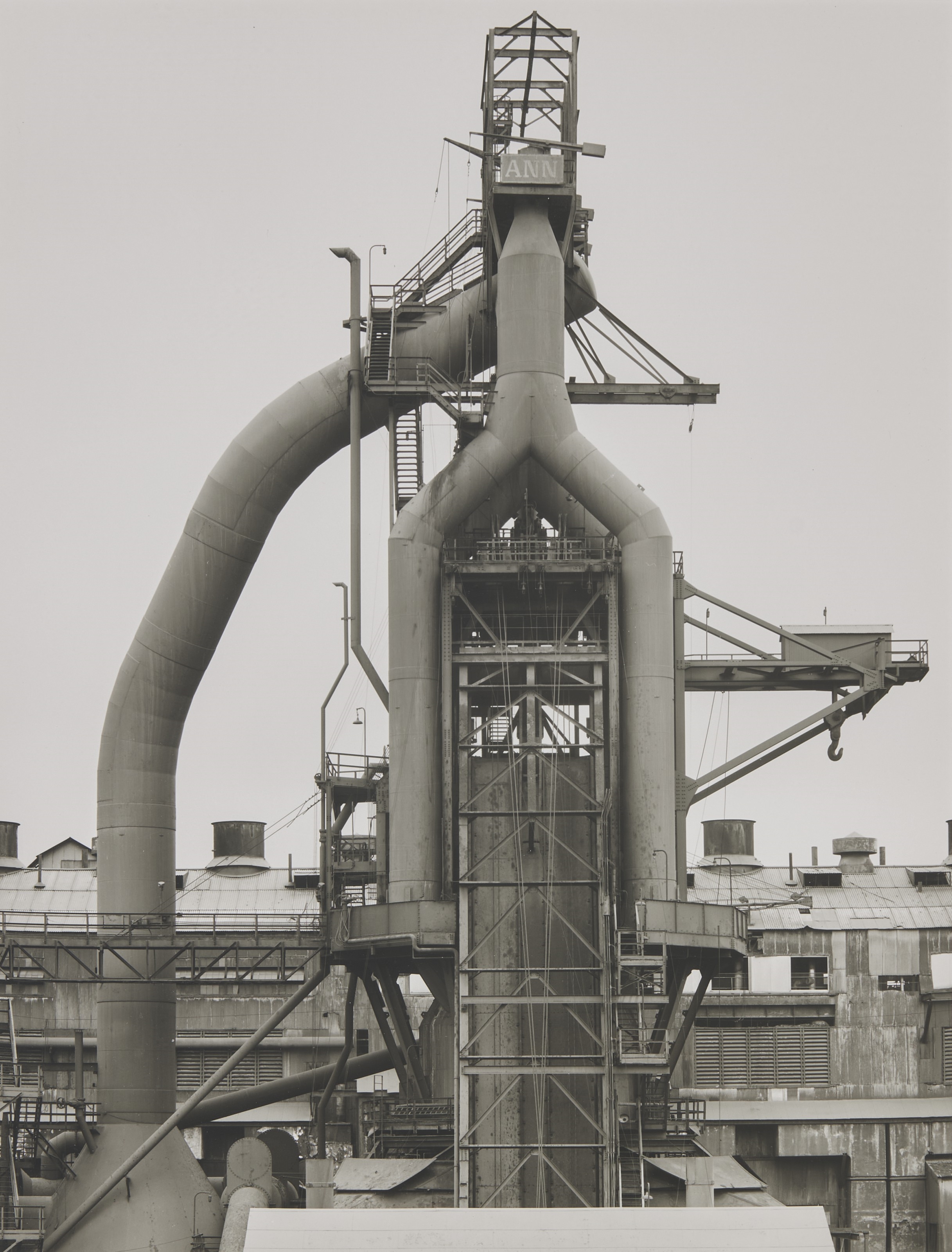 Artwork by Bernhard Becher, Hilla Becher, Hochöfen (hauts fourneaux), Made of gelatin silver prints, mounted on board