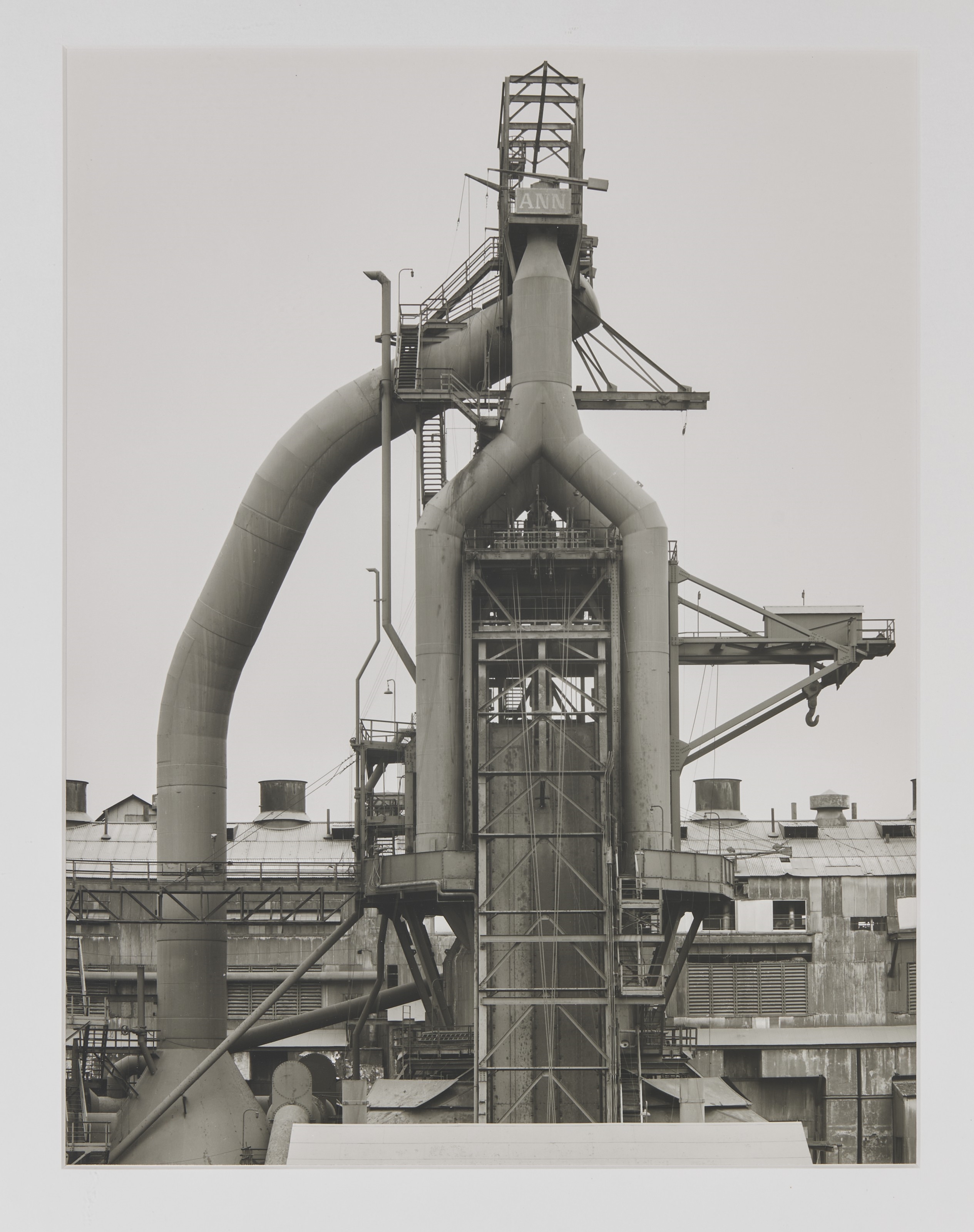 Artwork by Bernhard Becher, Hilla Becher, Hochöfen (hauts fourneaux), Made of gelatin silver prints, mounted on board