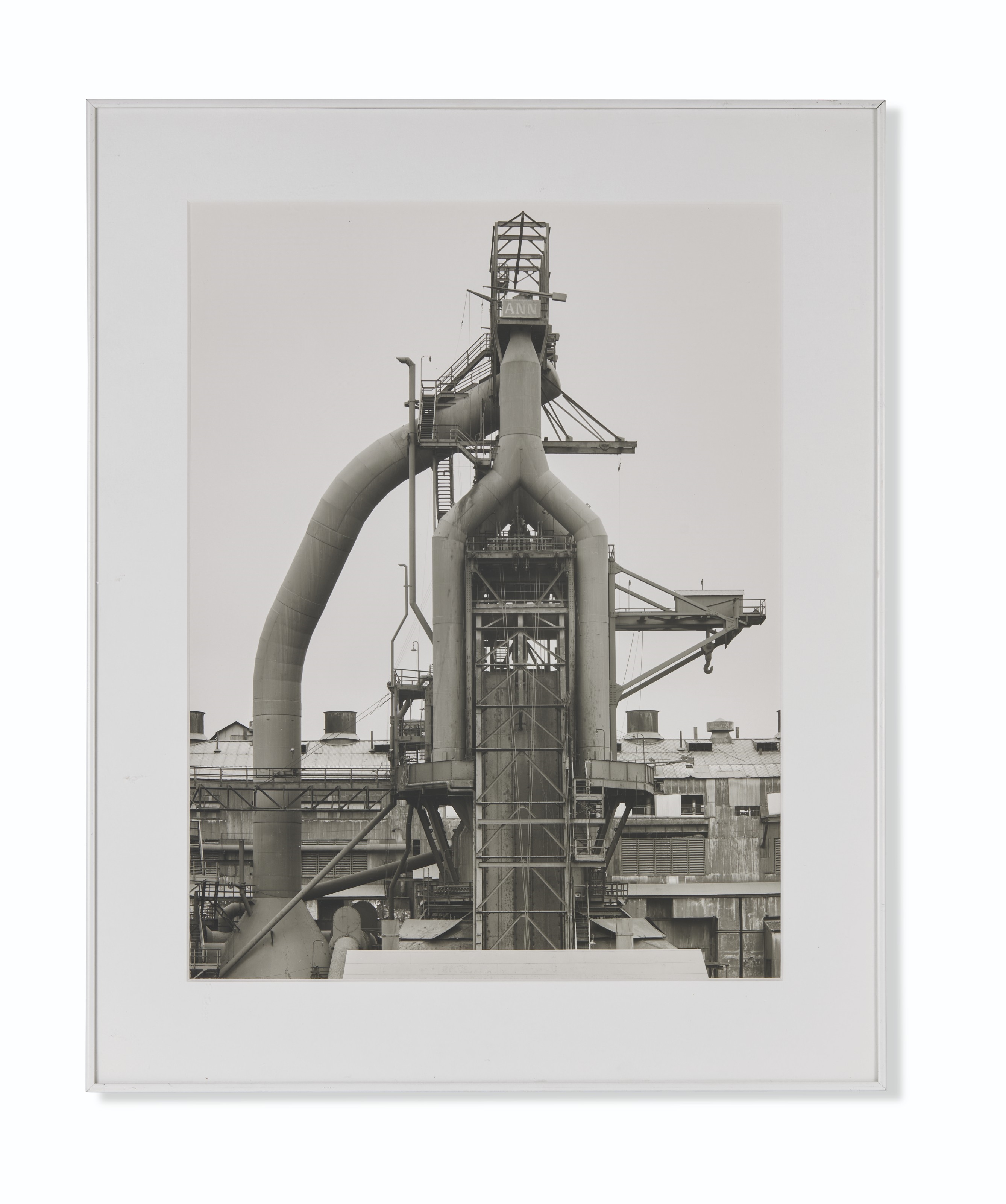Artwork by Bernhard Becher, Hilla Becher, Hochöfen (hauts fourneaux), Made of gelatin silver prints, mounted on board