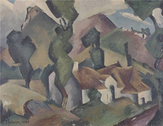 "Häuser in Landschaft" - Mary Cockburn Mercer