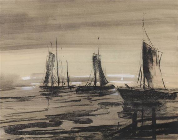 "Segelschiffe" by Ernst Meurer