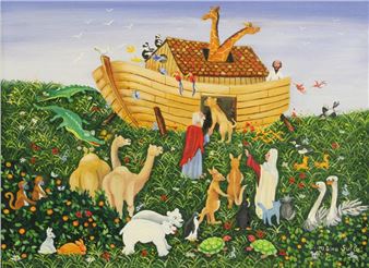 "Alttestamentarische Szene bzw. Dschungelansichten" - Marie-Line Sulle