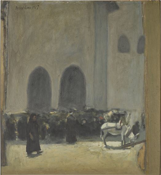 A Donkey by the Souk by Hassan Soliman, 1986