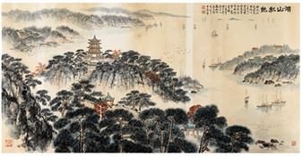 RIVER AND HILL IN THE AUTUMN - Tao Kuijun