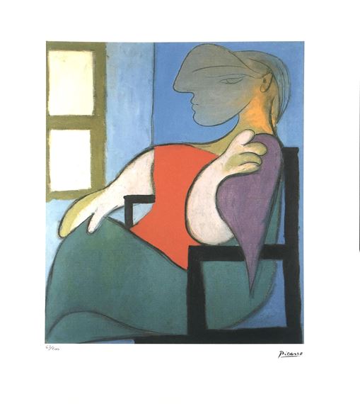 Pablo Picasso | Femme assise pres d'une fenetre | MutualArt