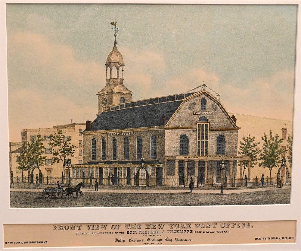 American School, 19th Century “Front View of the New York Post Office