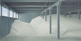 Salt Shed Interior - Christopher Pratt