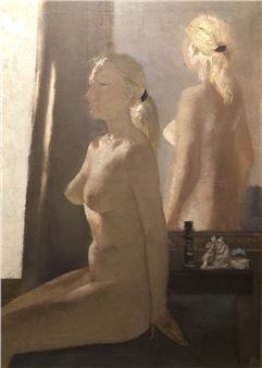 Nude in front of the mirror - Alekszej Vlaszov