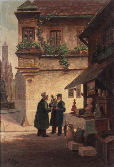At the antique dealer's by F. Lettau