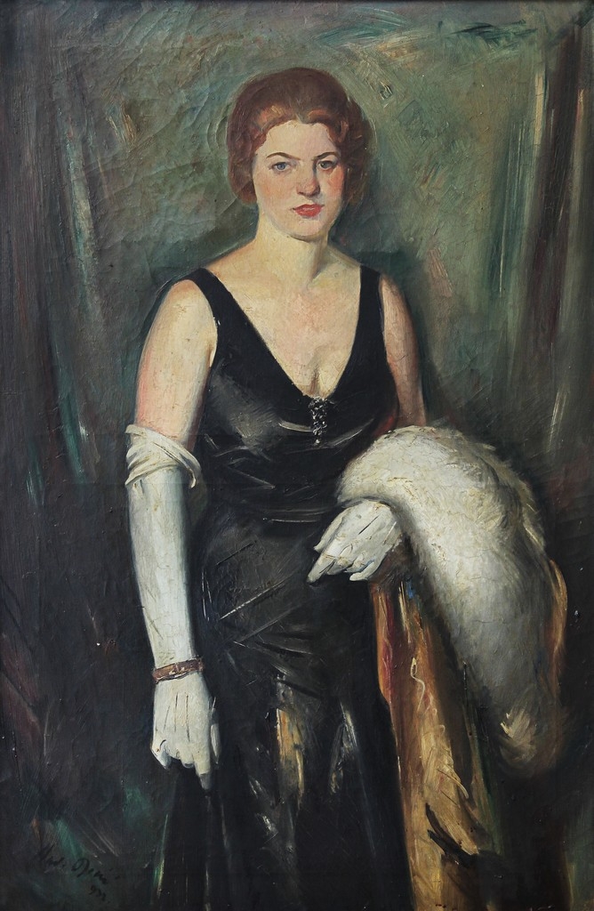 Vladimir Becić | PORTRET GOSPOĐE DENZLER (1932) | MutualArt