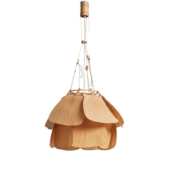 Ingo Maurer | an 'Uchiwa' ceiling light 