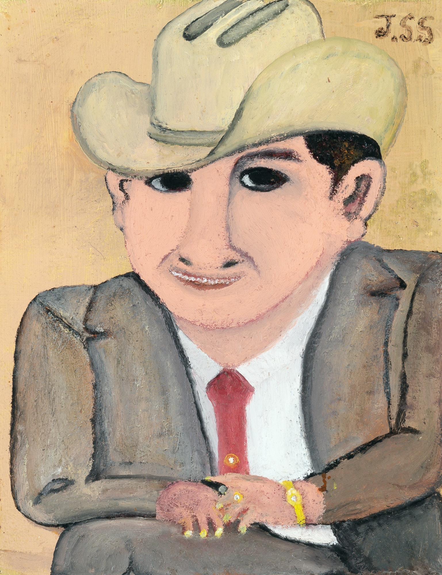 Johnnie Swearingen | Portrait of Billy Rosenbaum (Circa 1985) | MutualArt