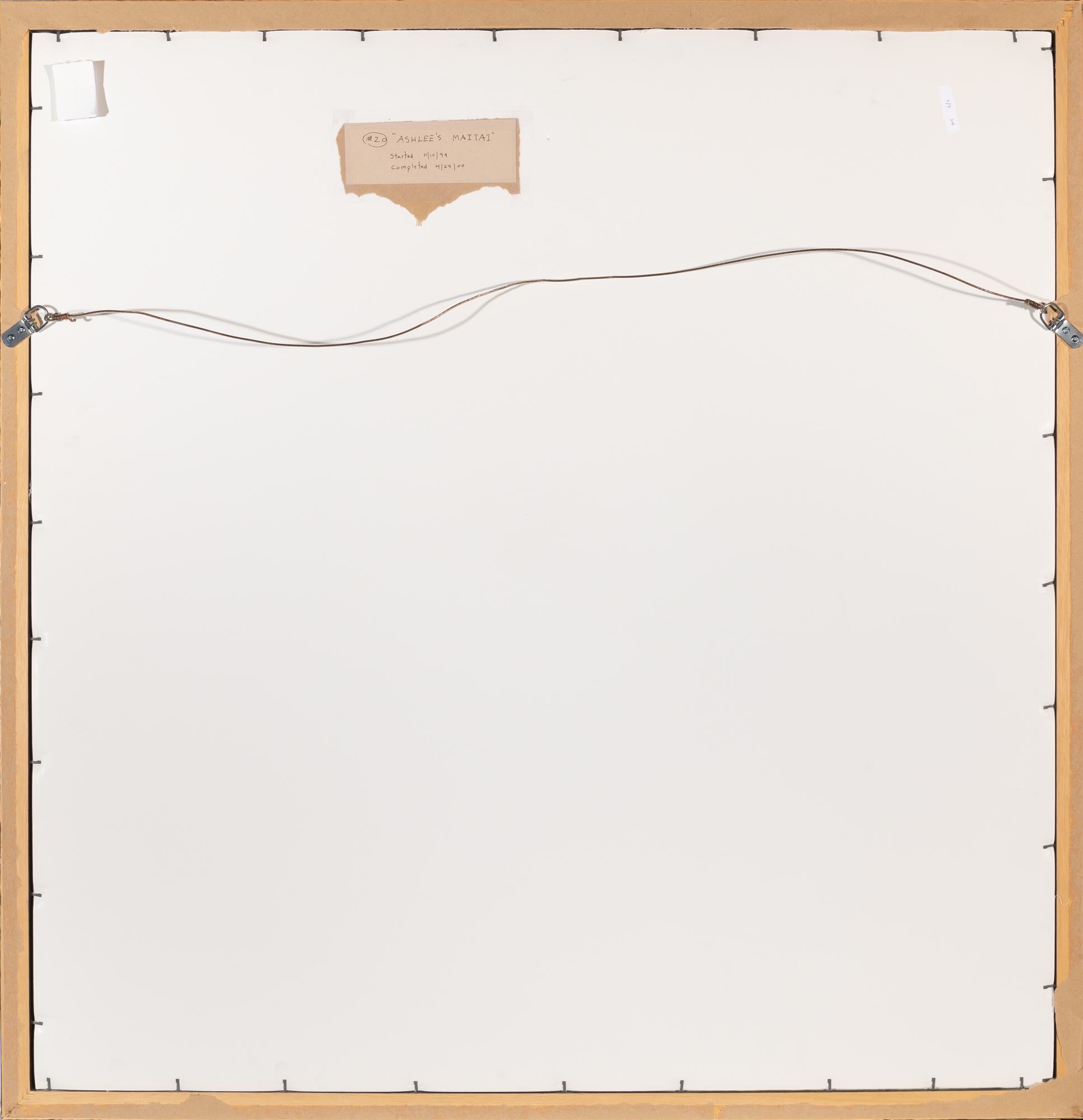 Artwork by Hector Alonzo Benavides, Ashlee's Maitai, Made of Graphite, colored pencil and paper collage on brown paper