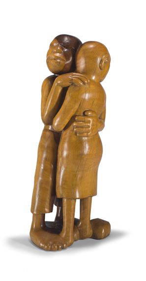 Embracing Couple by George Ramagaga