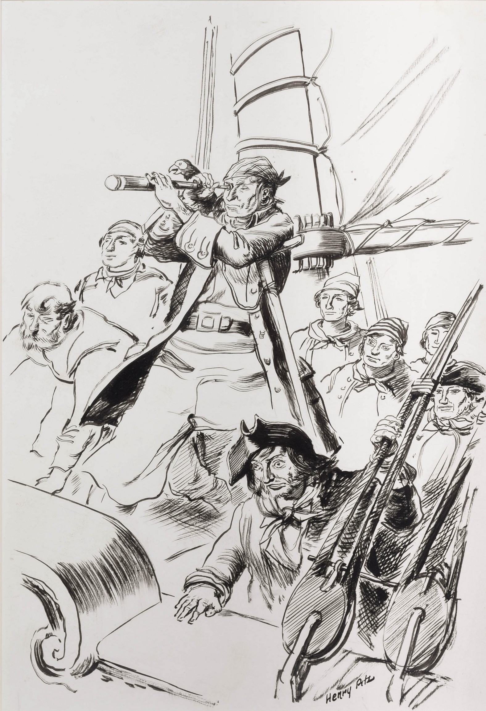 Henry Clarence Pitz | VIKING WITH SPEAR | MutualArt