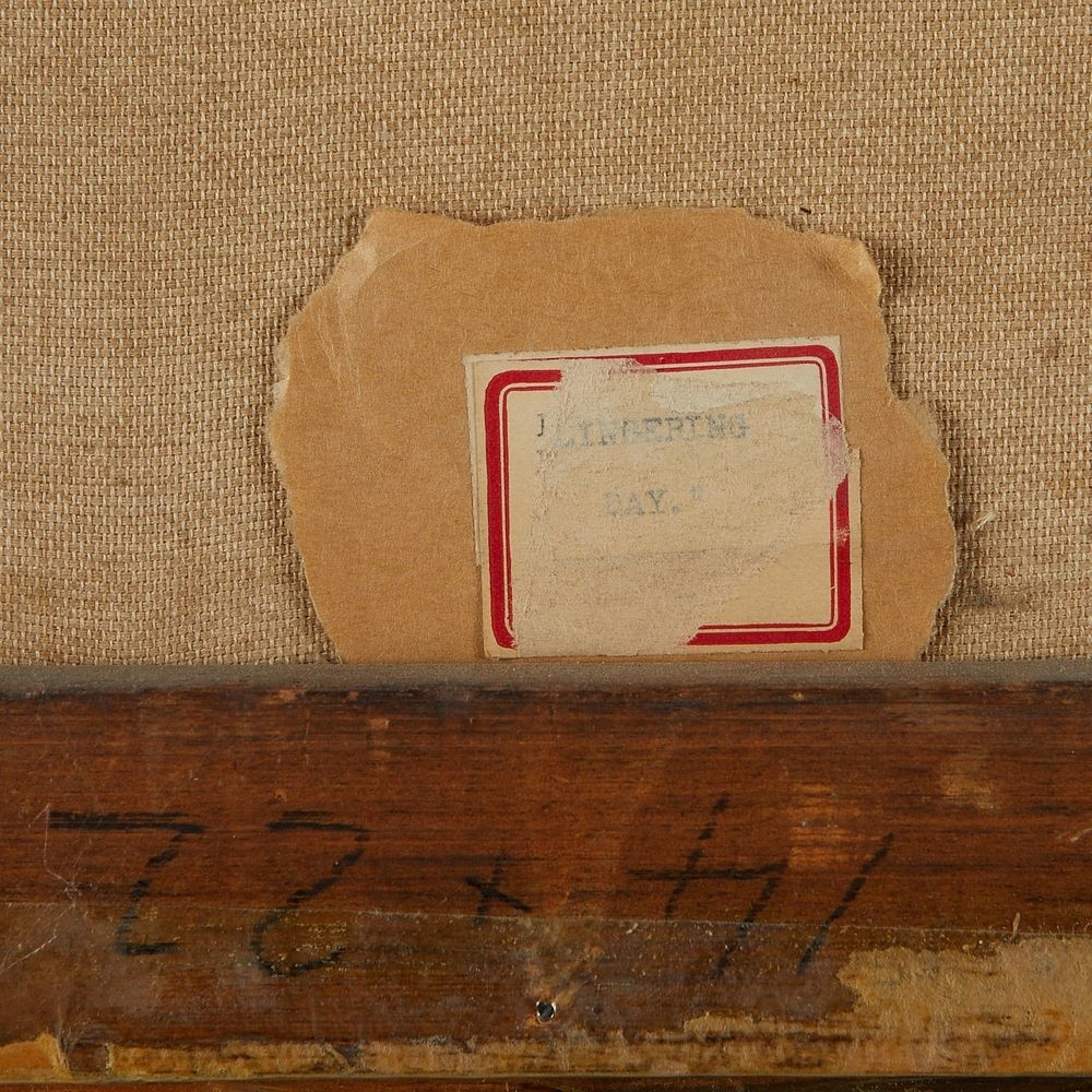 Artwork by Henry Carling, Henry Carling Barbizon Painting Sunset, Made of Oil on canvas