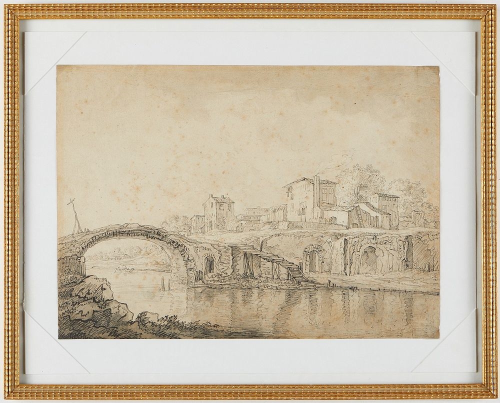 Italian School, 18th Century | Italian Old Master Pen and Ink Landscape ...