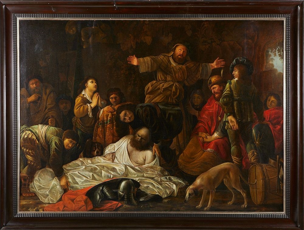 Artwork by Gerritt Willemsz. Horst, Attr. Gerrit Willemsz Horst Humiliation of King Ahab, Made of Oil on canvas