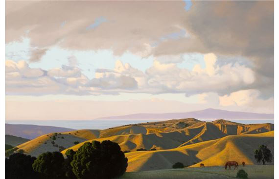 Landscape with a Red Pony by David Ligare, 1999