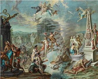 An Allegory of the hope for a new peaceful age - Johann Wilhelm Beyer