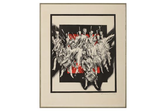 Two lithographs relating to the Dekabrist [Decembrist] Revolt - Domashenko Nikolai Ivanovich