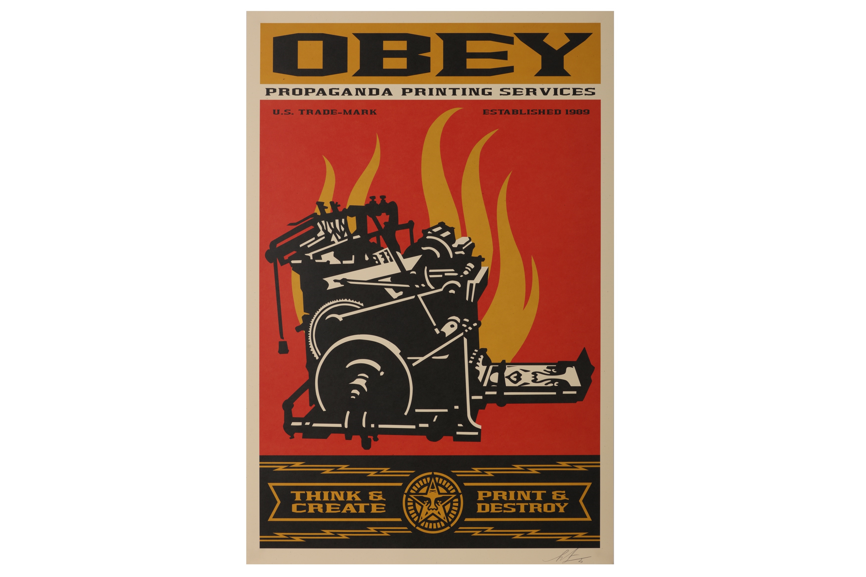 Obey: Think & Create, Print & Destroy by Shepard Fairey, 2020