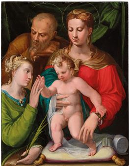 The Mystic Marriage of Saint Catherine - Ercole Procaccini Il Vecchio