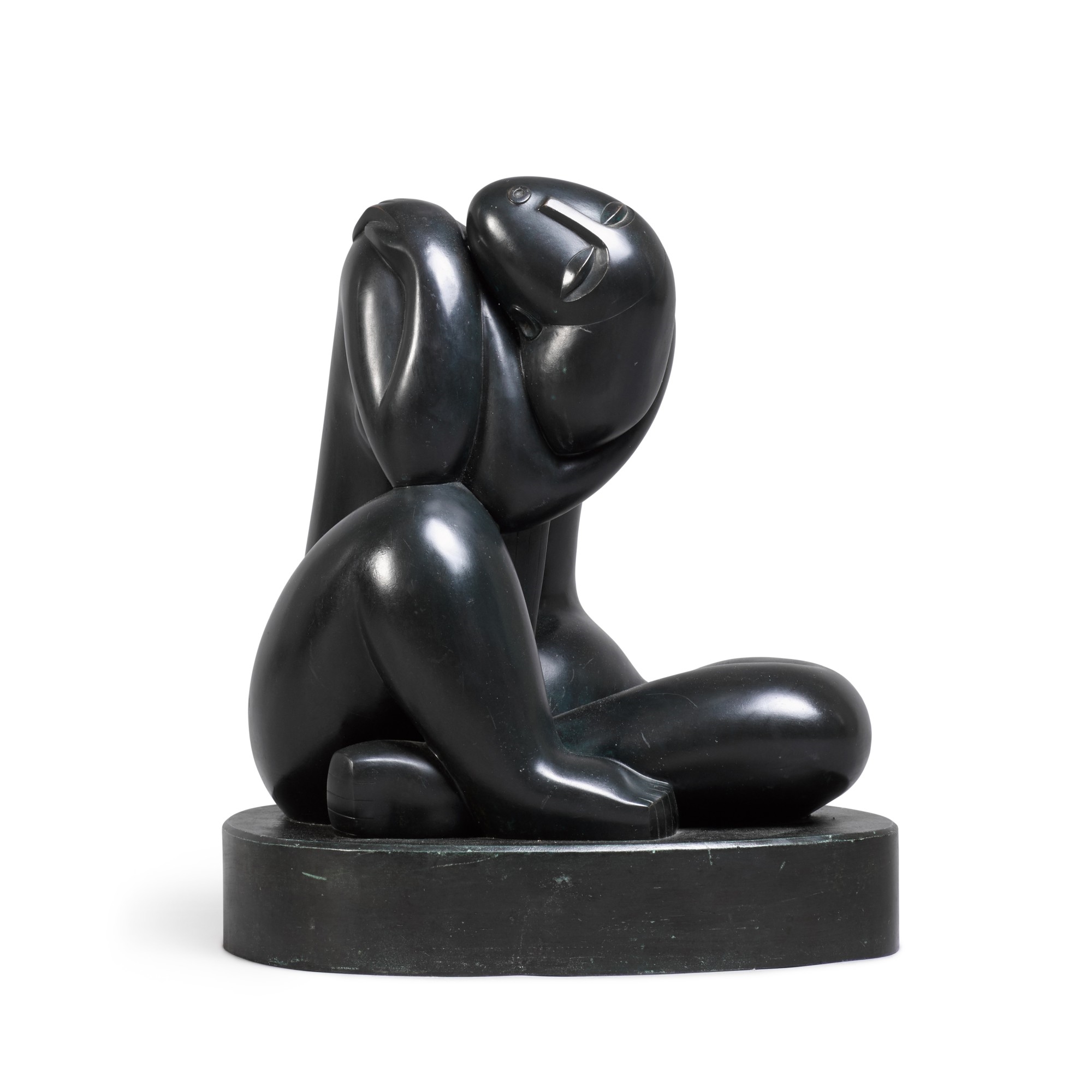 Artwork by Boldi, Brazilian Woman, Made of bronze, green patina