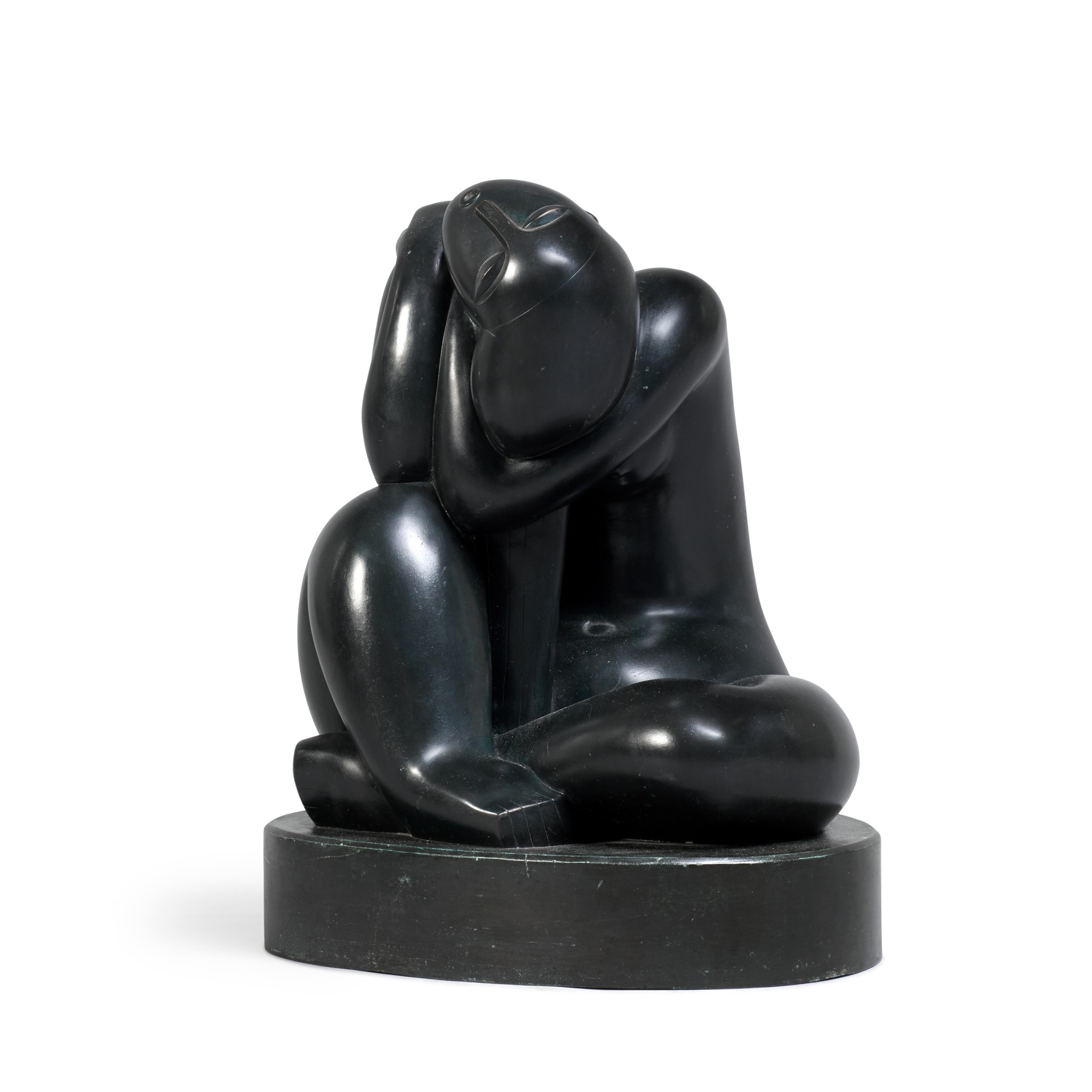 Artwork by Boldi, Brazilian Woman, Made of bronze, green patina