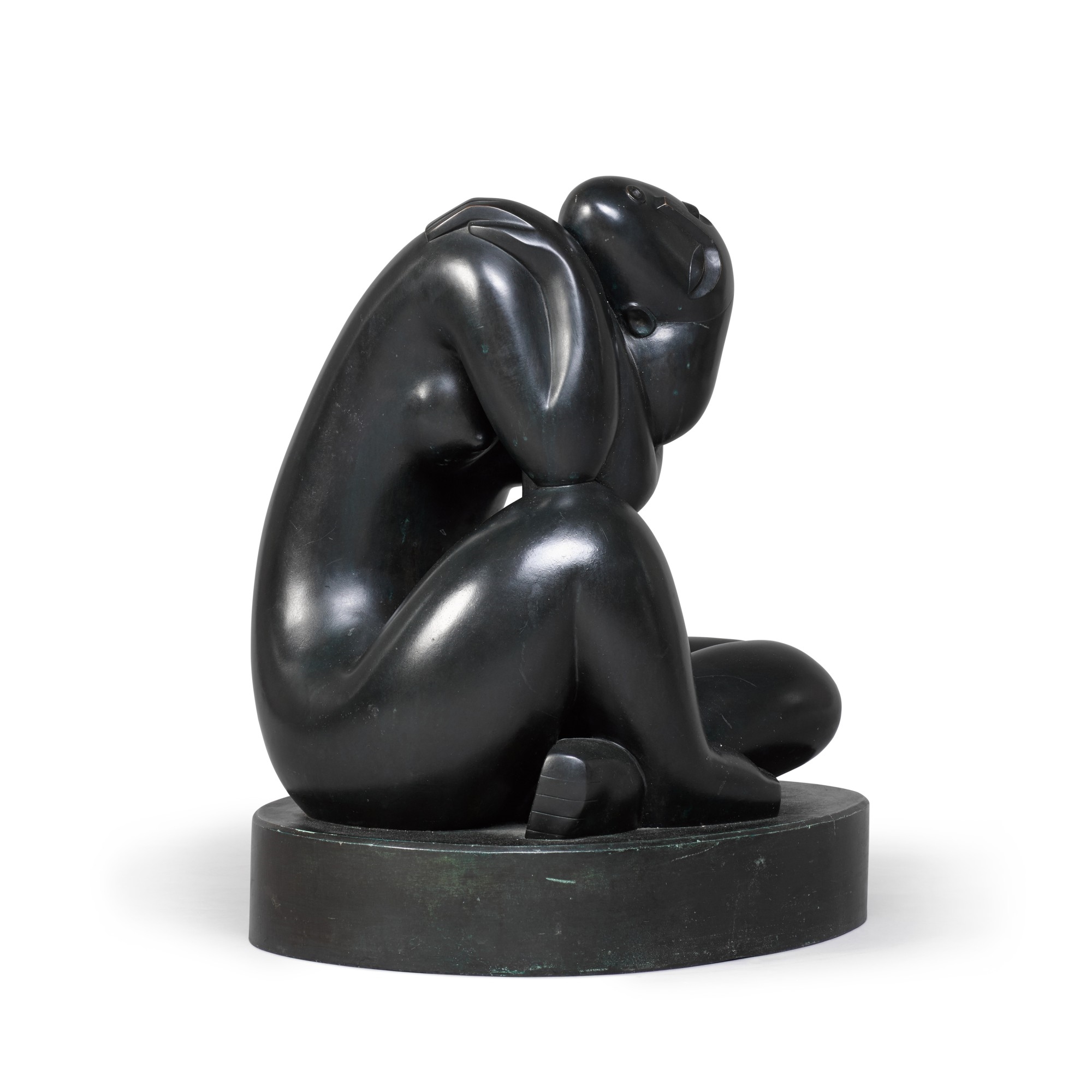 Artwork by Boldi, Brazilian Woman, Made of bronze, green patina