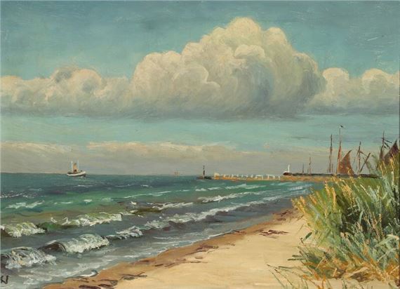 Coastal view by Marinus Nielsen