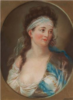 Portrait of a Lady (the Dancer Anna Frederica Heinel?). - Anna Dorothea Therbusch