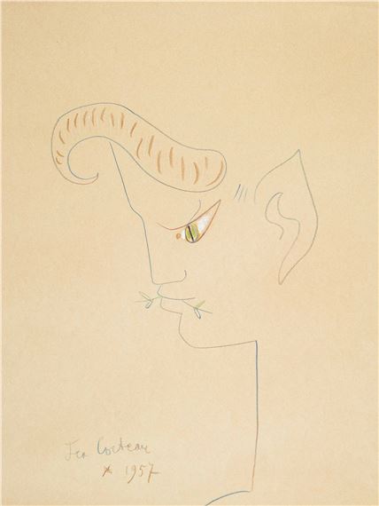 Jean Cocteau | Tête de faune (1957) | MutualArt