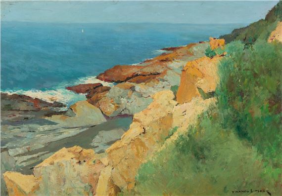 Marina con scogli by Franco Lipizer