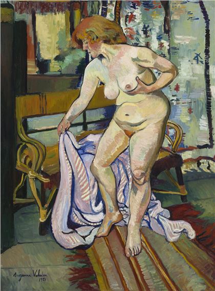 Nu à la draperie by Suzanne Valadon, 1921, Painted in 1921