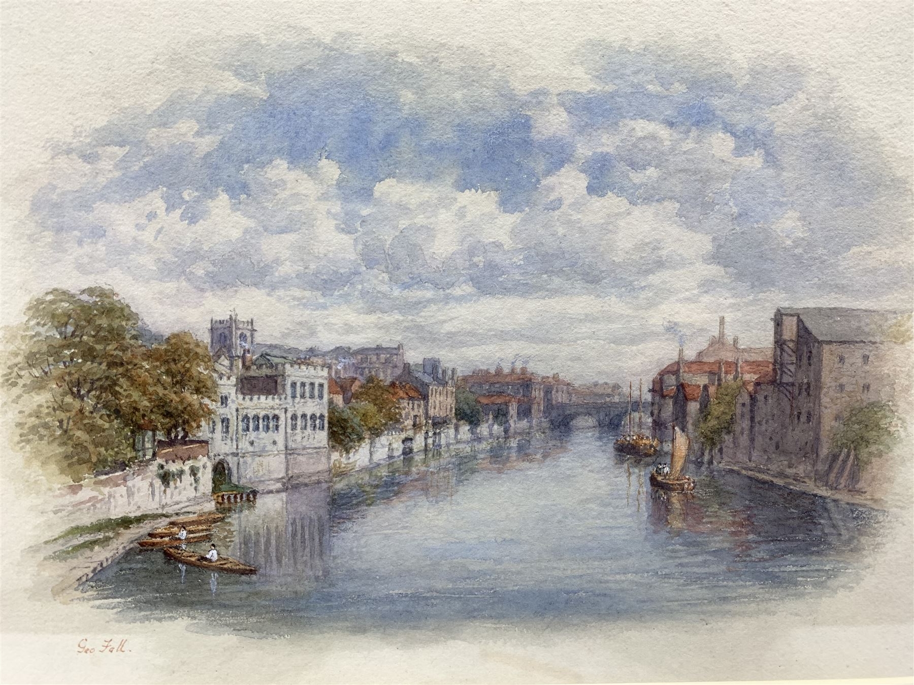 George Fall | York View From River Ouse | MutualArt
