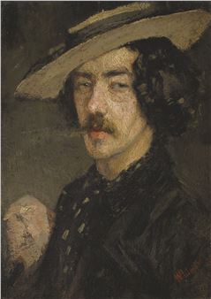 Whistler Smoking - James Abbott McNeill Whistler