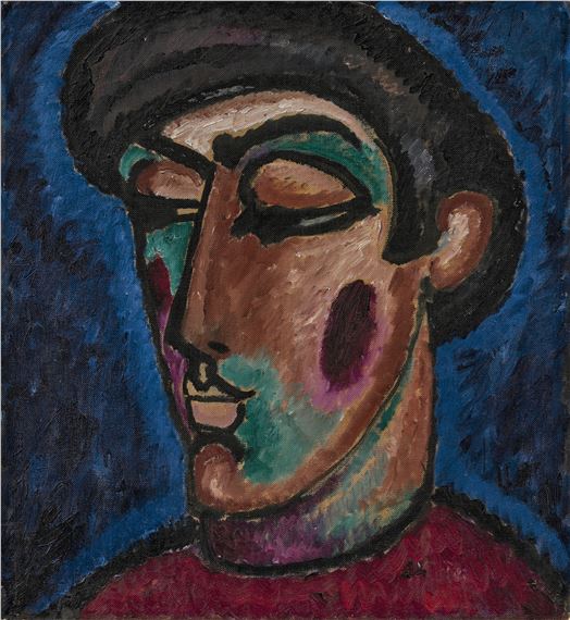 Renaissancekopf by Alexej von Jawlensky, Painted in 1913