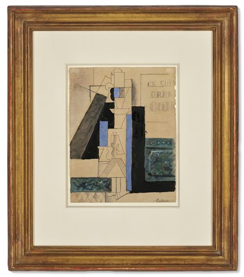 Pablo Picasso | Homme à la guitare (1912 - 1913) | MutualArt